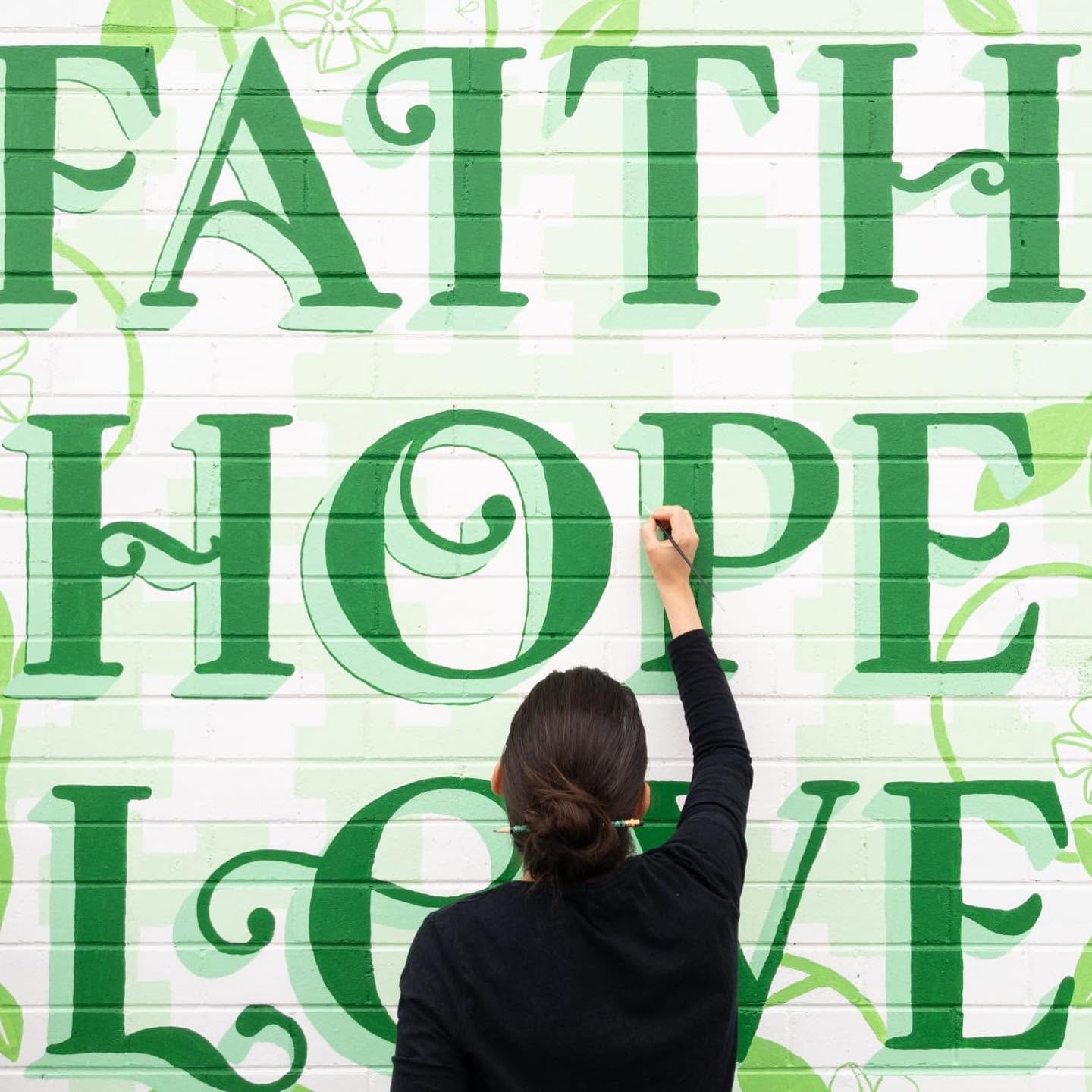 Local artist Lara Beeston's mural at St Albans